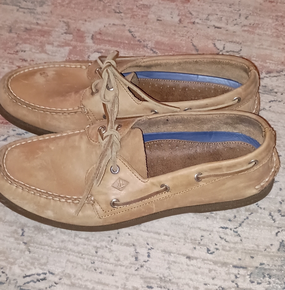 Sperry Brown Leather Lace Up Boat Shoes Men's Size 11.5 W - Picture 6 of 11